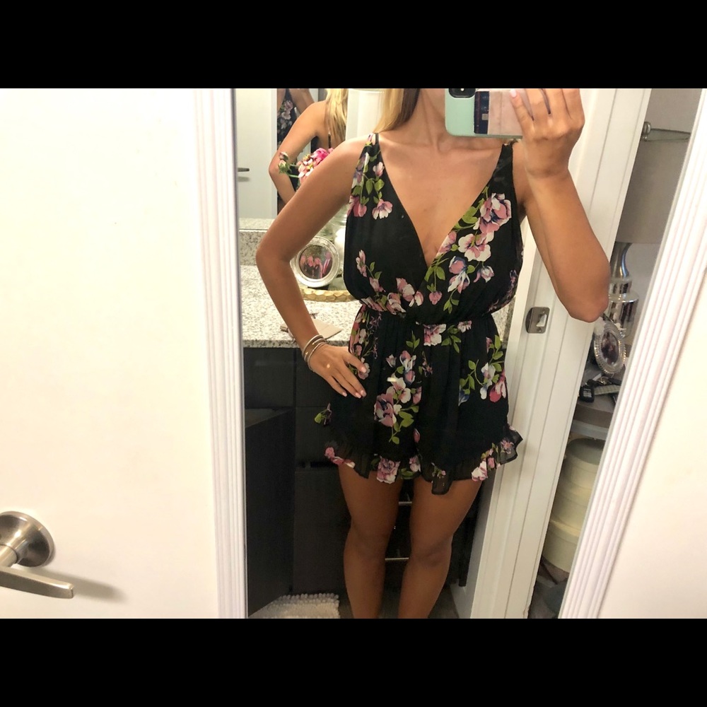 FLORAL ROMPER